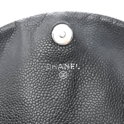 Chanel Caviar Half Moon Wallet On Chain WOC Black 6 of 13