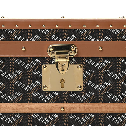 Goyard Goyardine 352 Trunk Black Tan 8 of 12