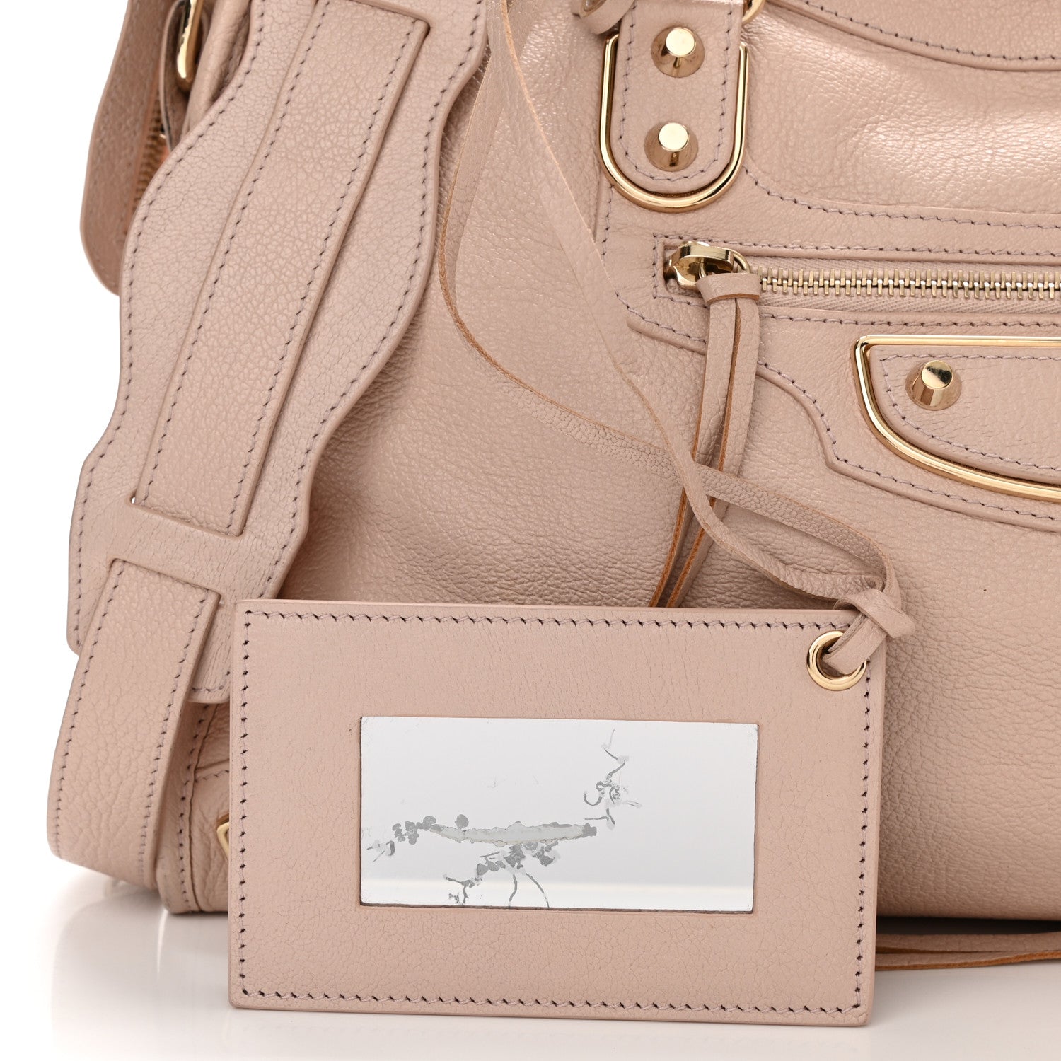 Balenciaga Chevre Gold Metallic Edge Hardware City Rose Aubepine Bois de Rose 8 of 10