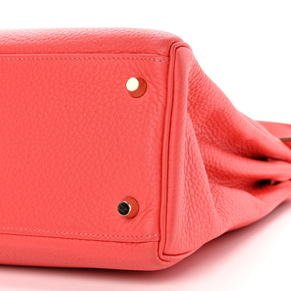 Hermes Taurillon Clemence Kelly Retourne 32 Rose Jaipur 10 of 14