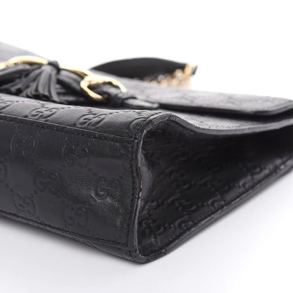 Gucci Guccissima Medium Emily Chain Shoulder Bag Black 9 of 27