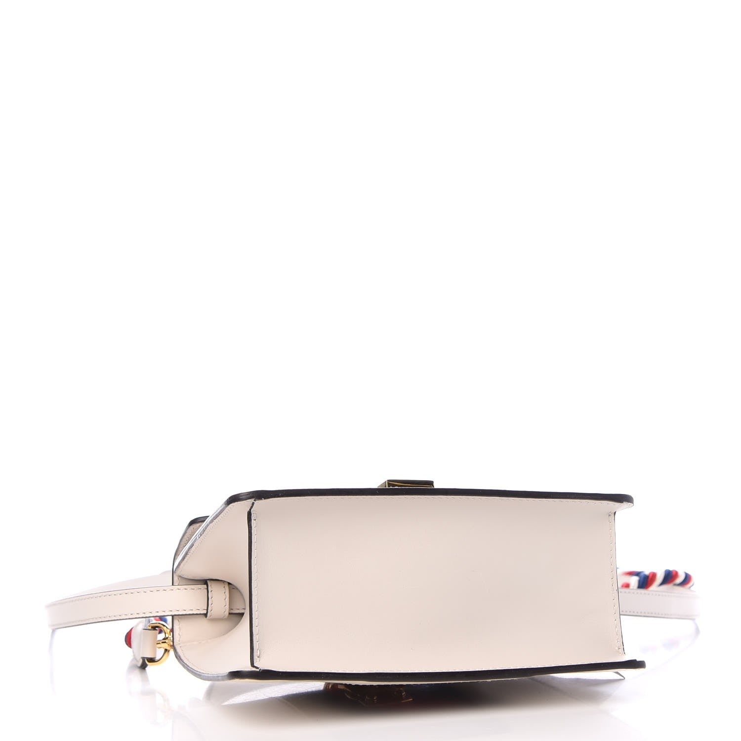 Gucci Calfskin Mini Sylvie Top Handle Bag White 6 of 9