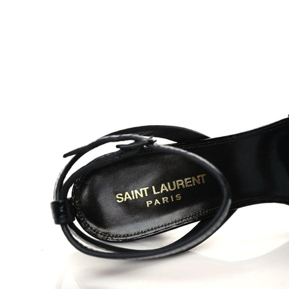 Saint Laurent Pony Hair Leopard Print Tribute 105 Platform Sandals 39 Naturale 8 of 10