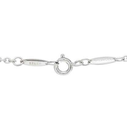 Tiffany Sterling Silver Pearl 7.5-8mm Elsa Peretti Open Heart Lariat Necklace 3 of 4