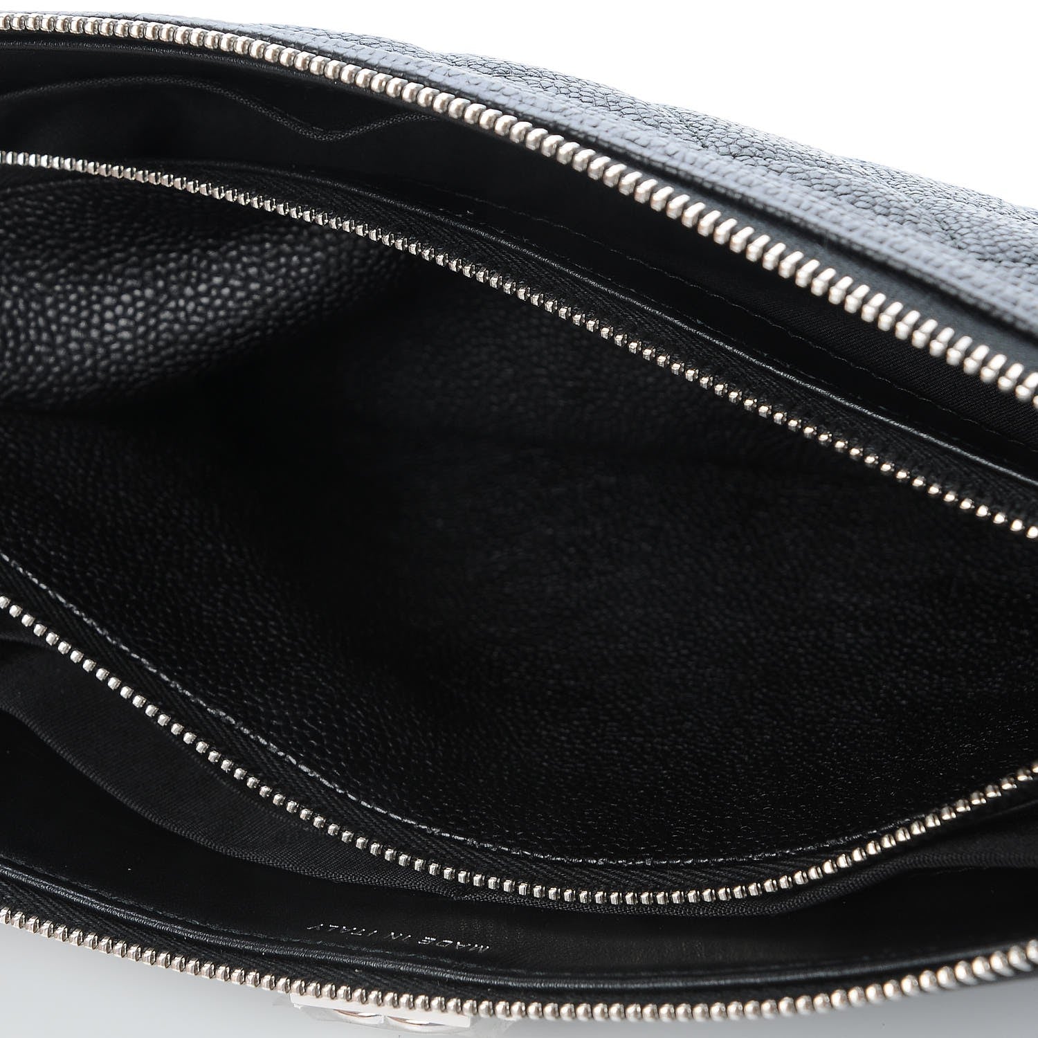 Chanel Caviar Quilted Small Zipped Boy Pouch Black 6 of 9