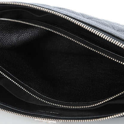 Chanel Caviar Quilted Small Zipped Boy Pouch Black 6 of 9