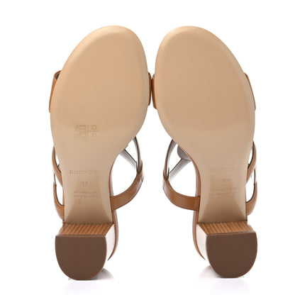 Hermes Nappa Bikini Sandals 37 Gold 5 of 9