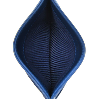 Chanel Patent Quilted Card Holder Blue 5 of 7