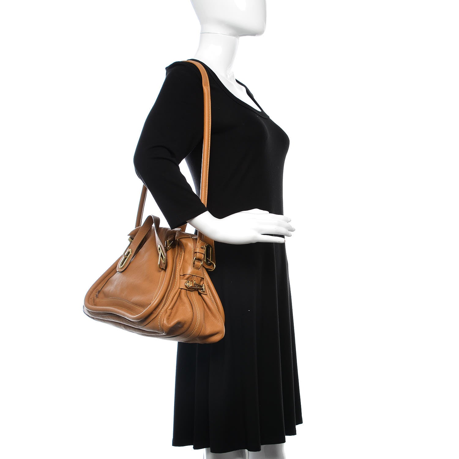 Chloe Calfskin Medium Paraty Brown Sugar 2 of 14