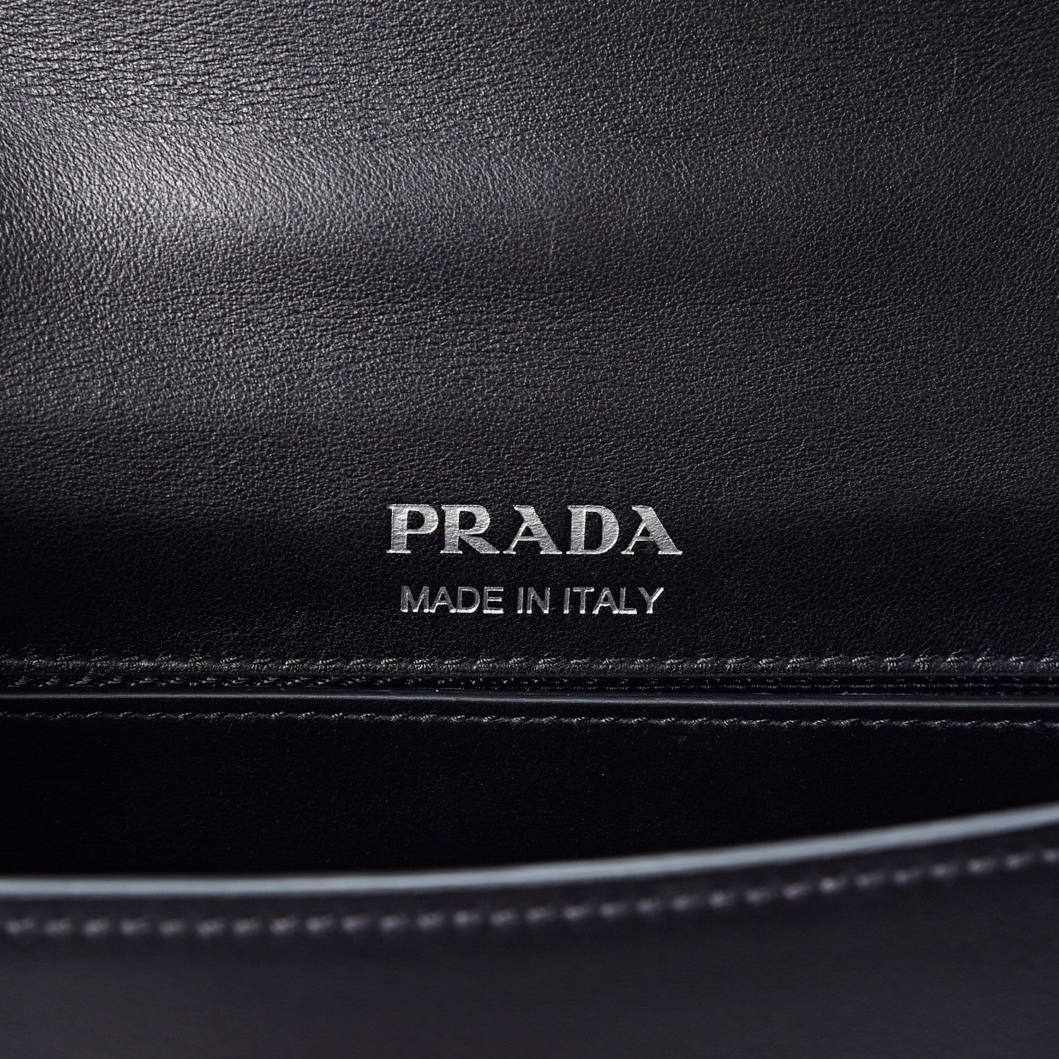 Prada City Calf Plex Ribbon Bag Black Rosa 5 of 8