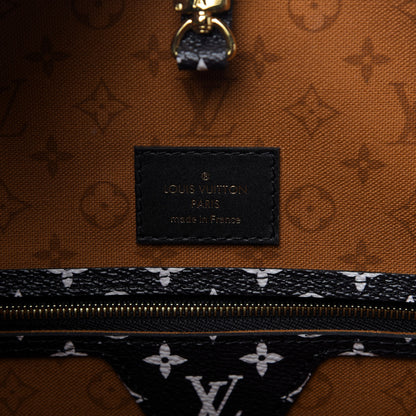 Louis Vuitton Monogram Giant Crafty Neverfull MM Creme Caramel 8 of 9