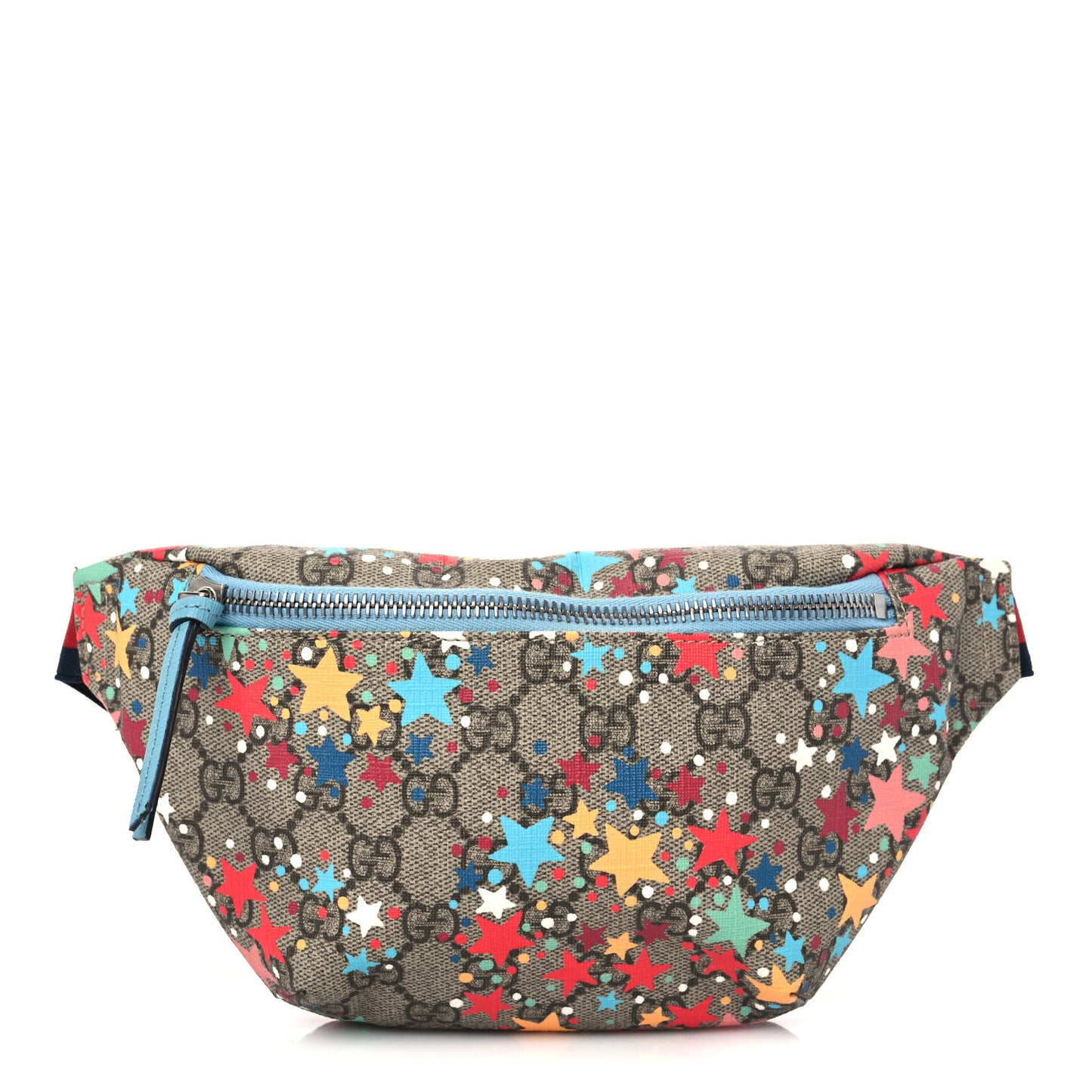GG Supreme Monogram Web Childrens Star Print Belt Bag Multicolor