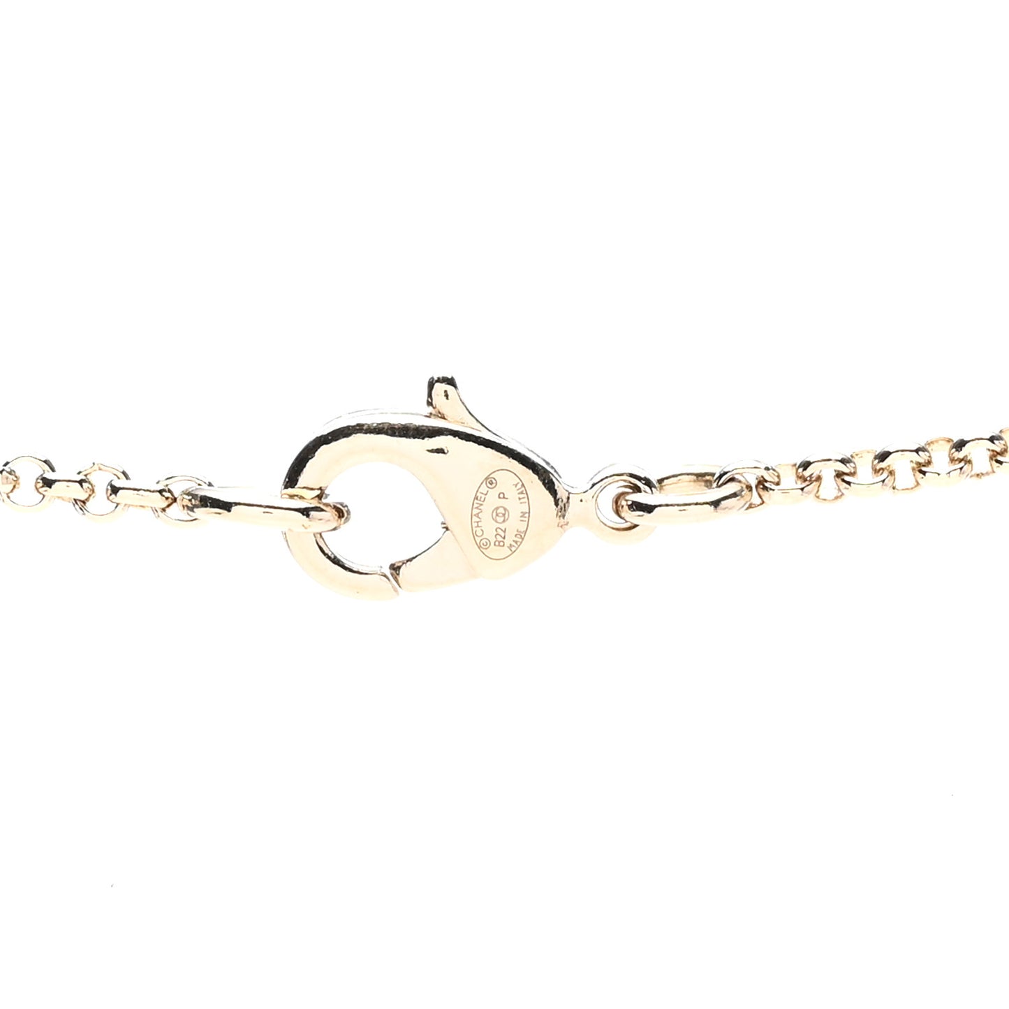 CC Heart Chain Pendant Necklace Gold