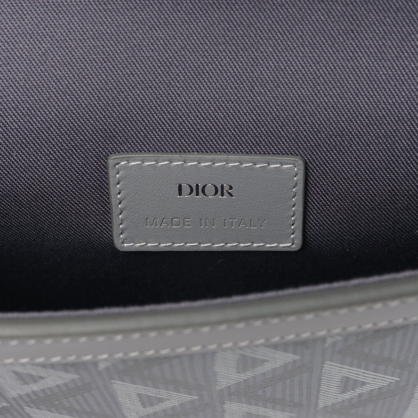 Coated Canvas CD Diamond Hit The Road A5 Pouch With Flap Gray