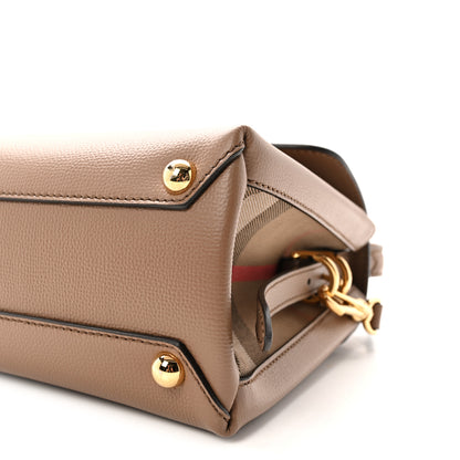 Burberry Derby Calfskin House Check Small Camberley Dark Sand 9 of 9