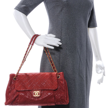 Chanel Iridescent Calfskin Chic Quilt Large Flap Red 2 of 7