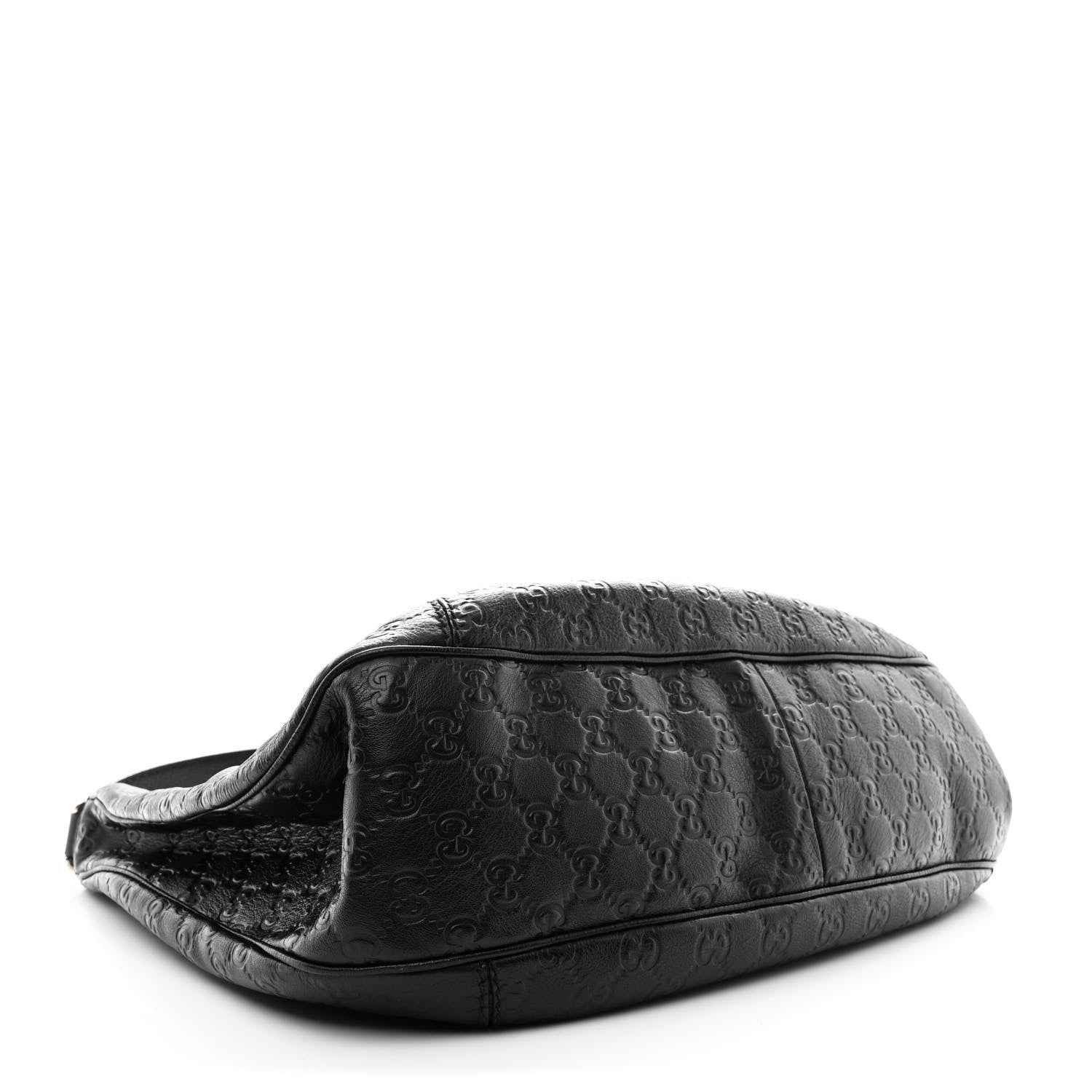 Gucci Guccissima Large New Ladies Web Hobo Black 4 of 10