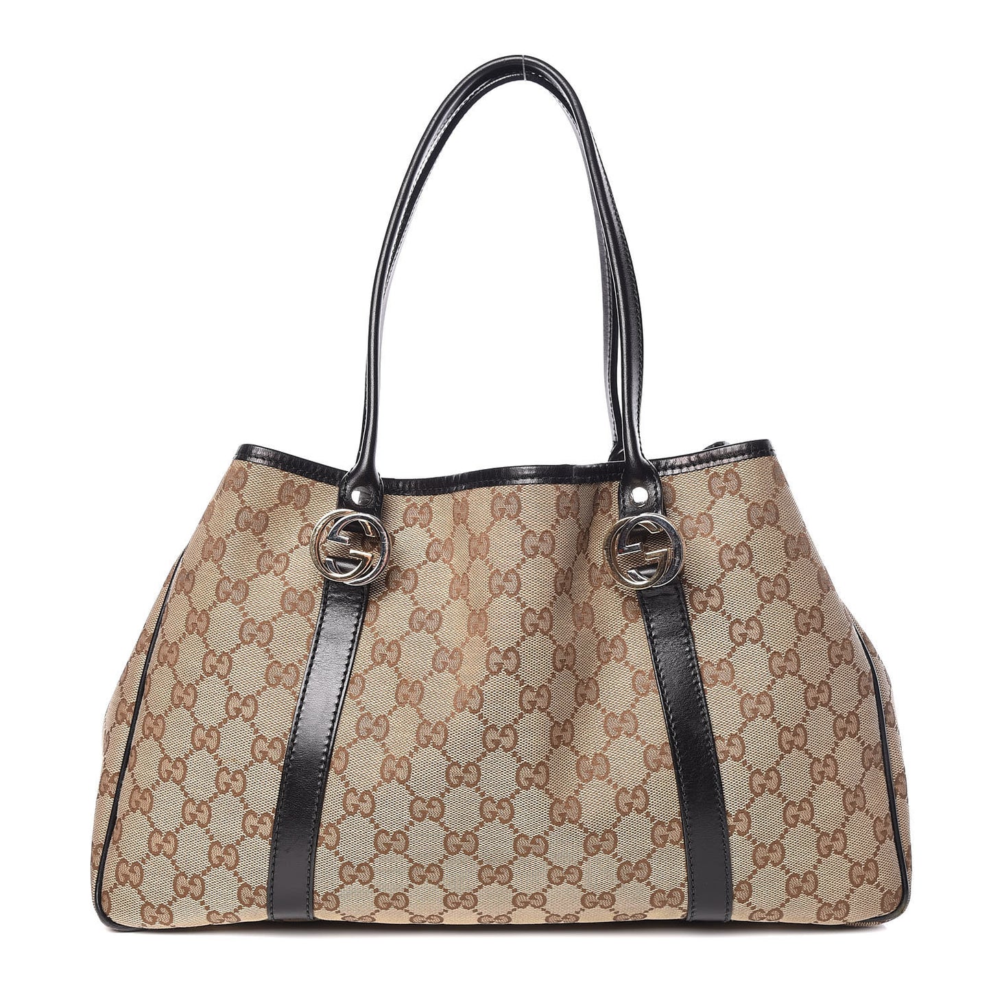 Monogram Medium Twins Tote Black