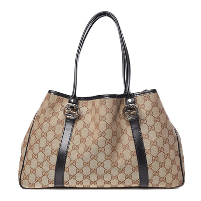 Gucci Monogram Medium Twins Tote Black 1 of 13