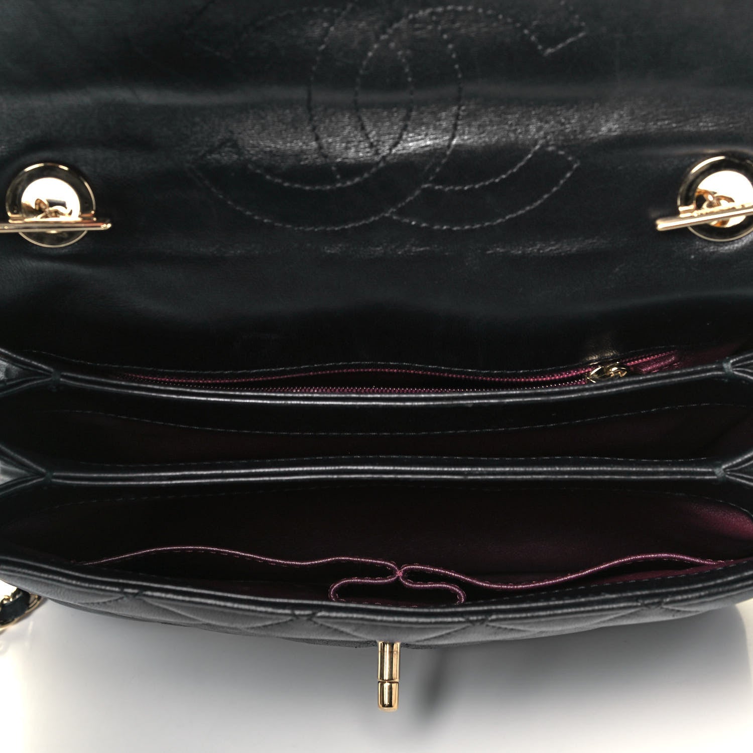 Chanel Lambskin Quilted Small Trendy CC Dual Handle Flap Bag Black 4 of 9