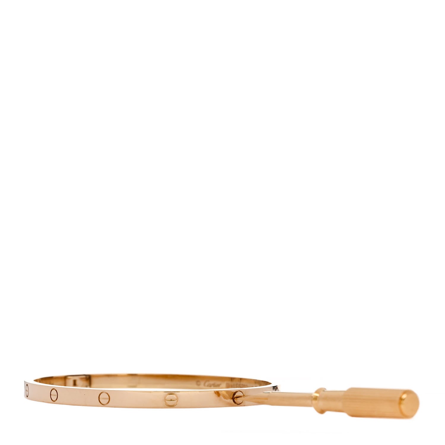 Cartier 18K Yellow Gold Small LOVE Bracelet 17 4 of 7