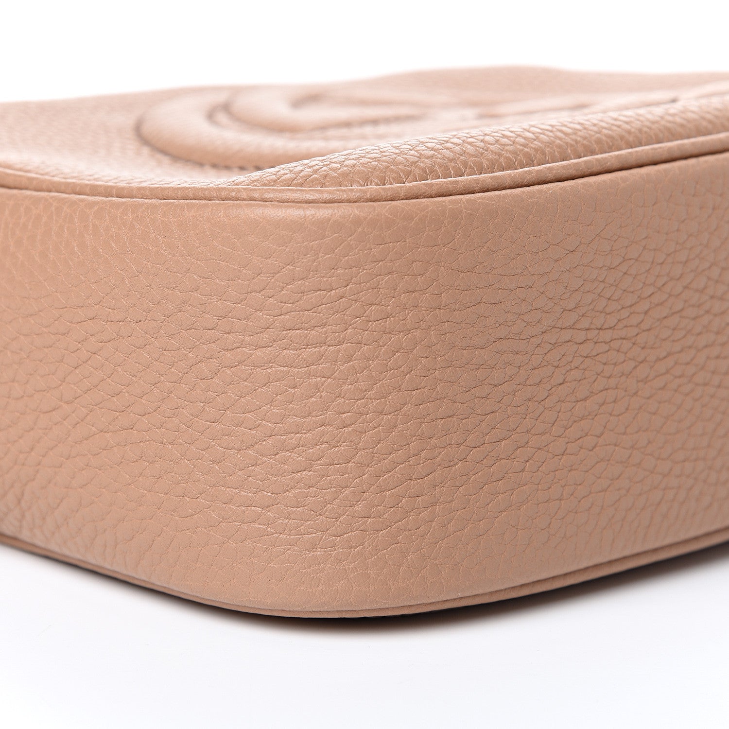 Gucci Pebbled Calfskin Small Soho Disco Bag Rose Beige 8 of 9