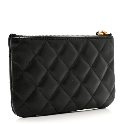 Chanel Lambskin Quilted Small Casino Cosmetic Case Black 3 of 8