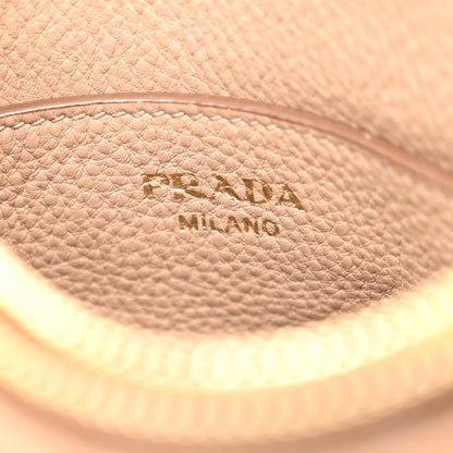 Prada Vitello Daino Double Zip Crossbody Bag Cammeo 6 of 19