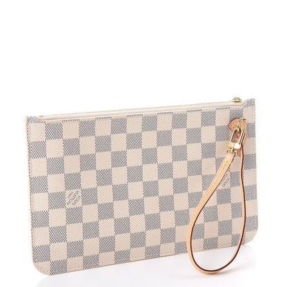 Louis Vuitton Damier Azur Neverfull MM GM Pochette 3 of 8