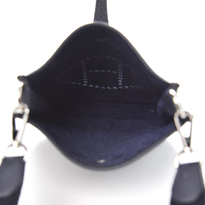 Hermes Taurillon Clemence Amazone Evelyne TPM Bleu Nuit Bleu Indigo 5 of 9