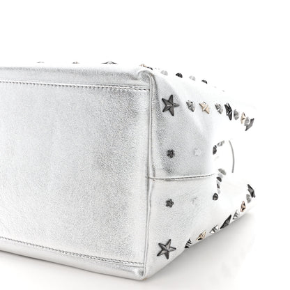 Jimmy Choo Metallic Nappa Small Star Studded Sofia Tote Silver Mix 10 of 10