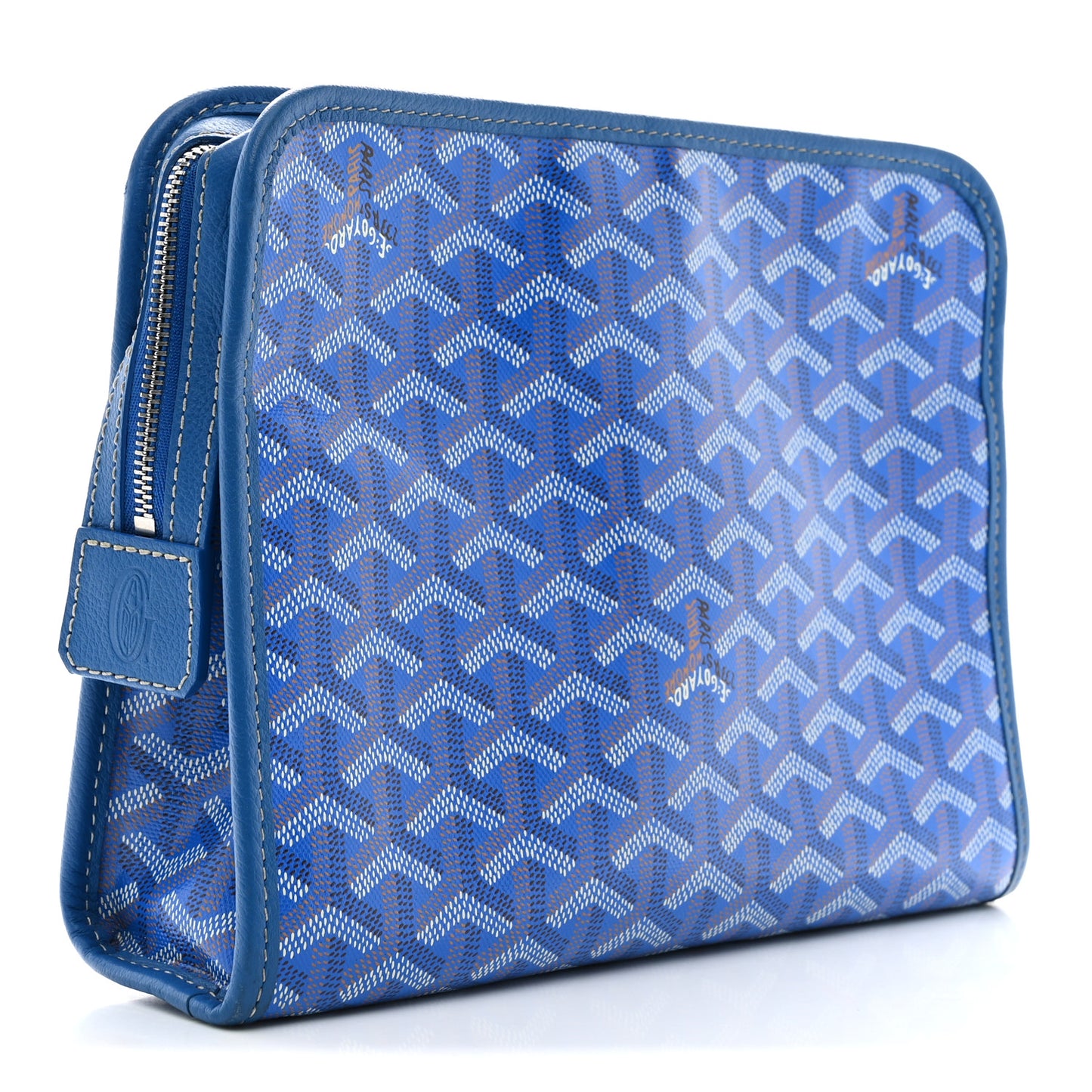 Goyardine Jouvence Toiletry Pouch MM Blue