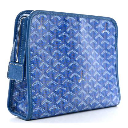 Goyard Goyardine Jouvence Toiletry Pouch MM Blue 3 of 7