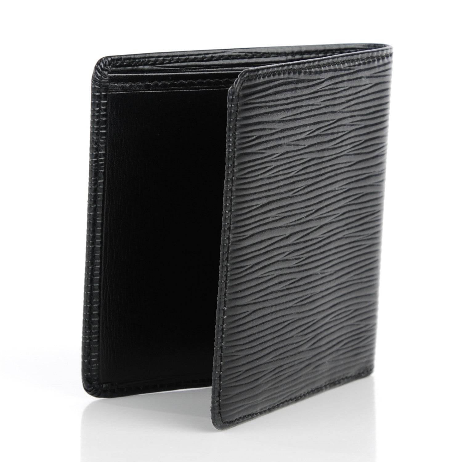 Louis Vuitton Epi 6 Card Billfold Wallet Black 3 of 7