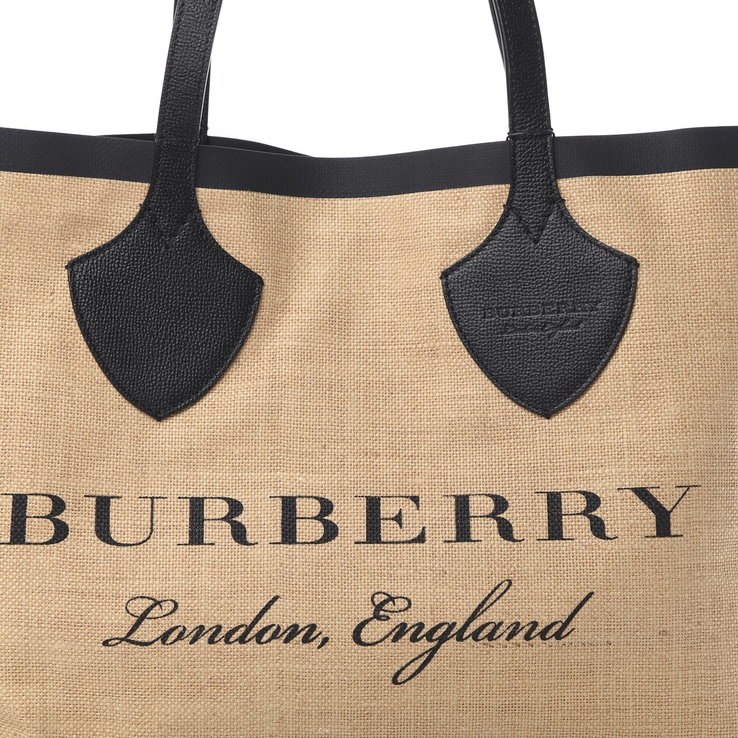 Raffia Logo Print Medium The Giant Reversible Tote Black