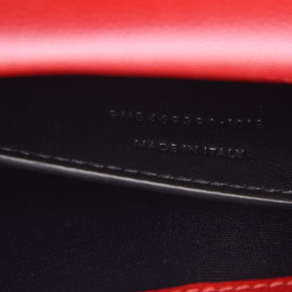 Saint Laurent Grain De Poudre Small Monogram Kate Satchel Bandana Red 7 of 7