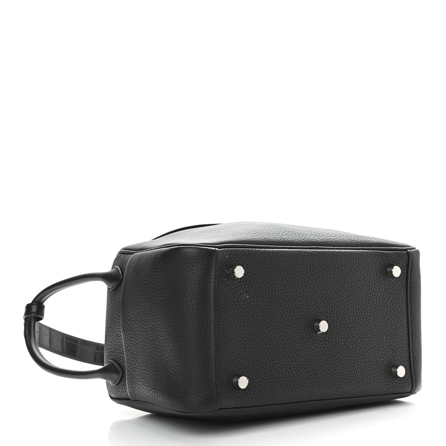 Taurillon Clemence Matte Niloticus Crocodile Touch Lindy 26 Black