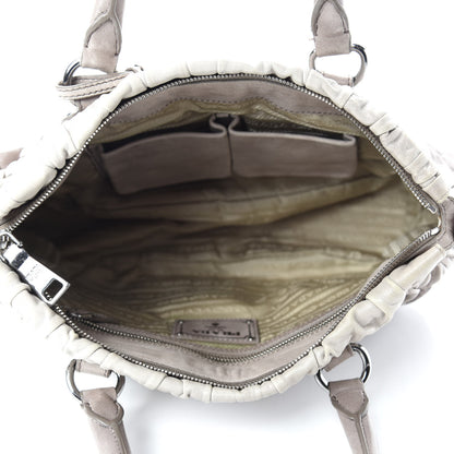 Prada Nappa Gaufre Shopping Satchel Sfumato 5 of 11