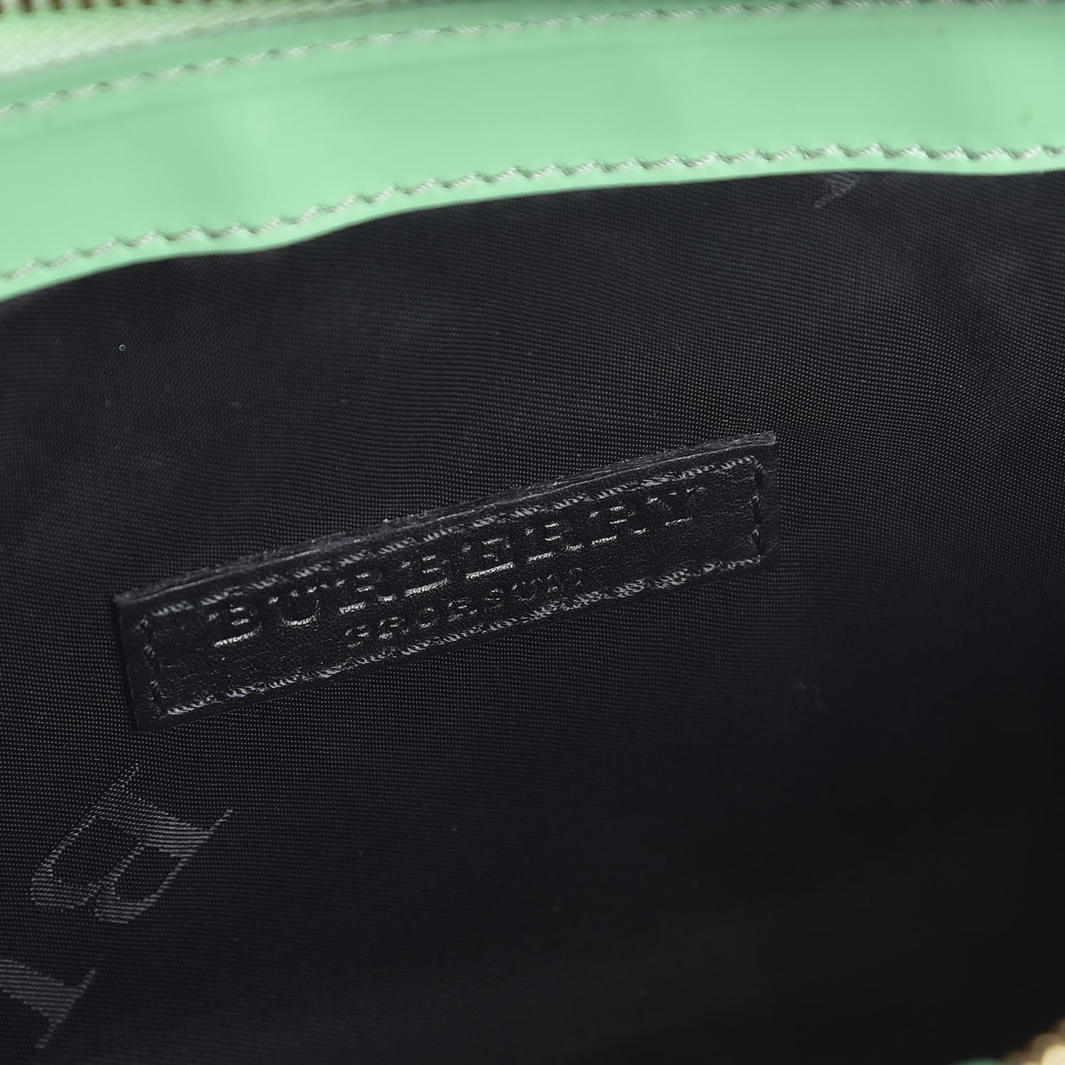 Burberry Patent Bridle Calfskin Parmoor Clutch Bag Green 6 of 8
