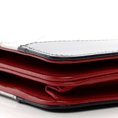 Chanel Metallic Aged Calfskin Quilted Gabrielle Wallet On Chain WOC Silver Black 10 of 14