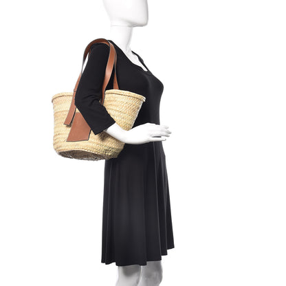 Loewe Raffia Basket Tote Bag Natural Tan 2 of 11
