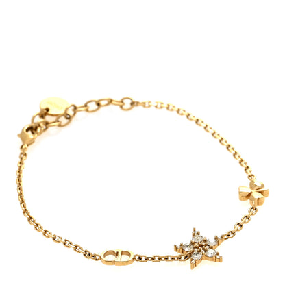 Christian Dior Metal Crystal CD Star Bracelet Gold 1 of 4