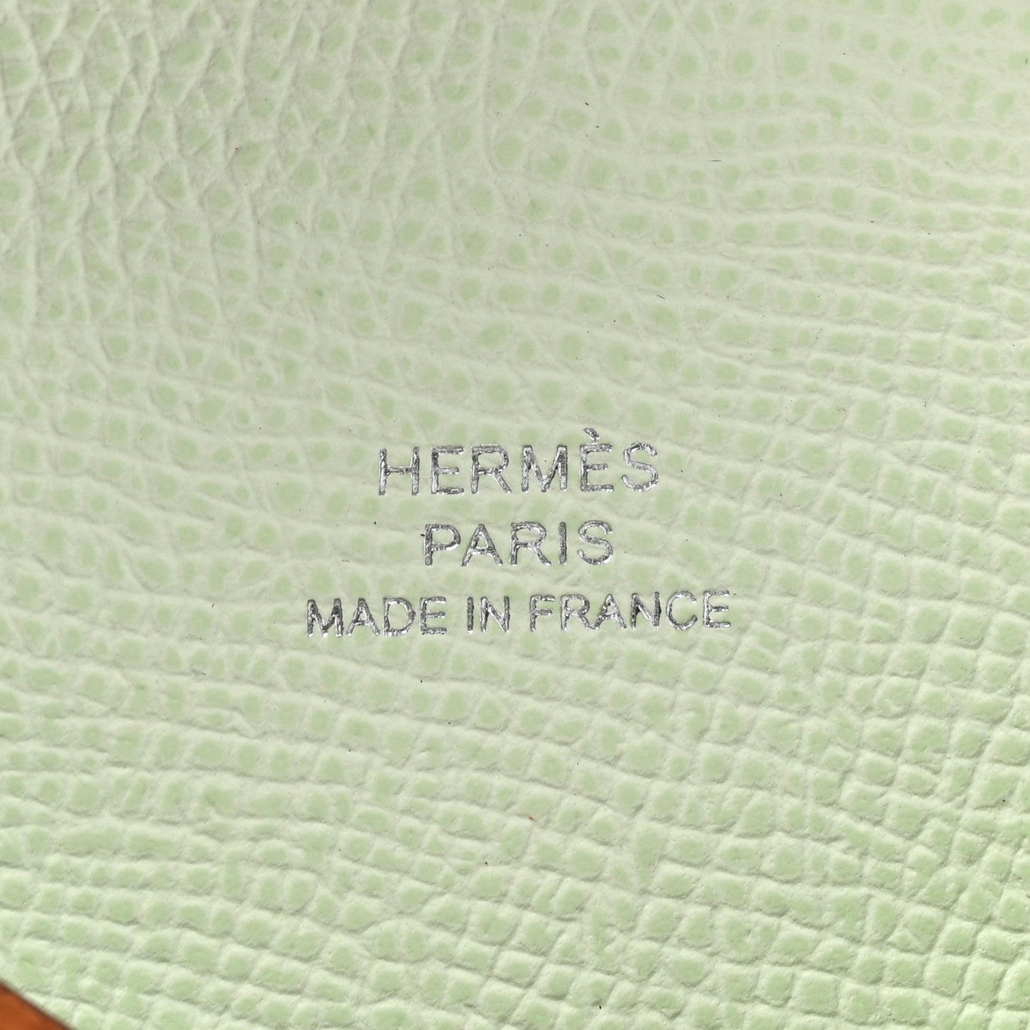 Hermes Epsom Verso Calvi Card Case Gold Vert Fizz 7 of 8