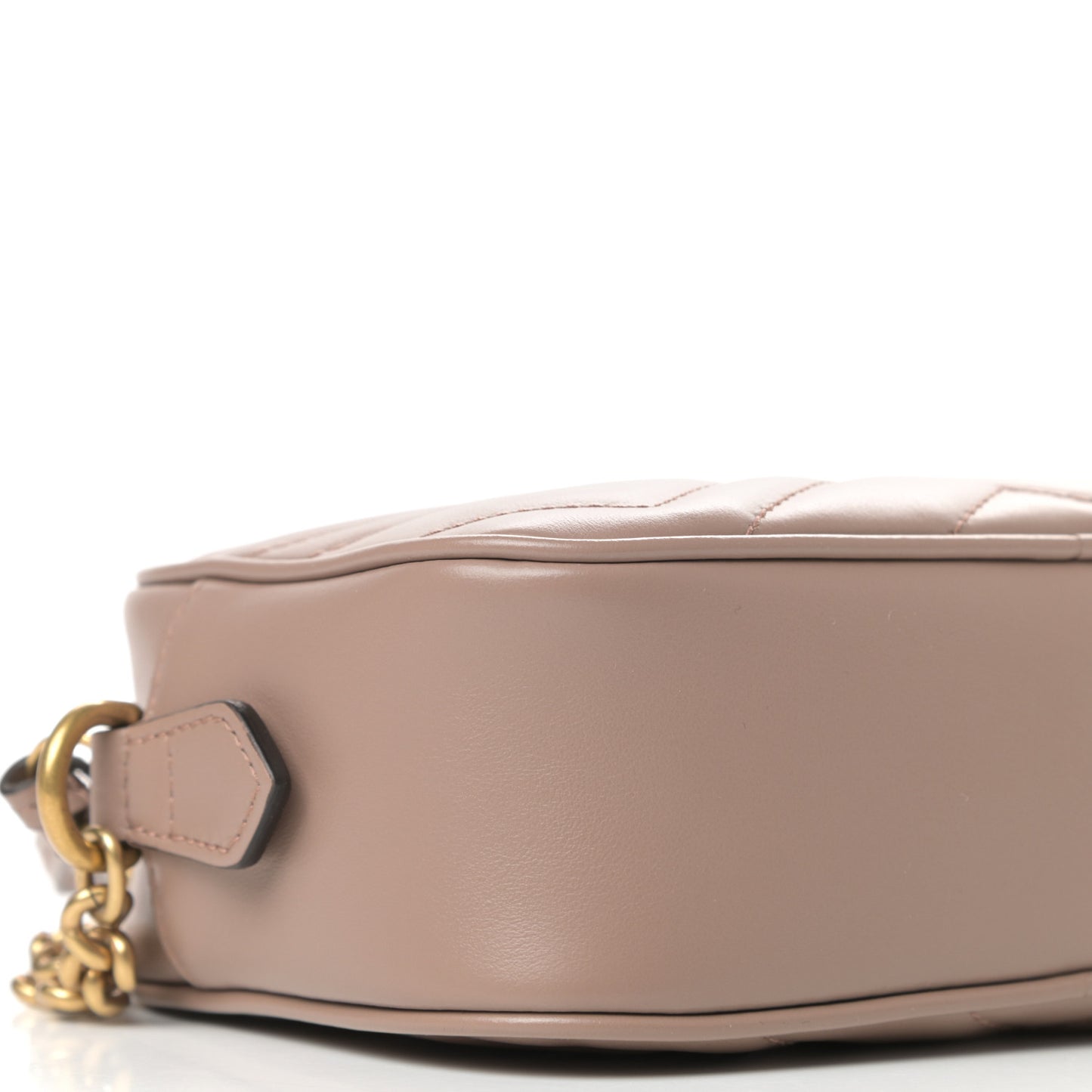 Calfskin Matelasse Mini GG Marmont Chain Shoulder Bag Porcelain Rose