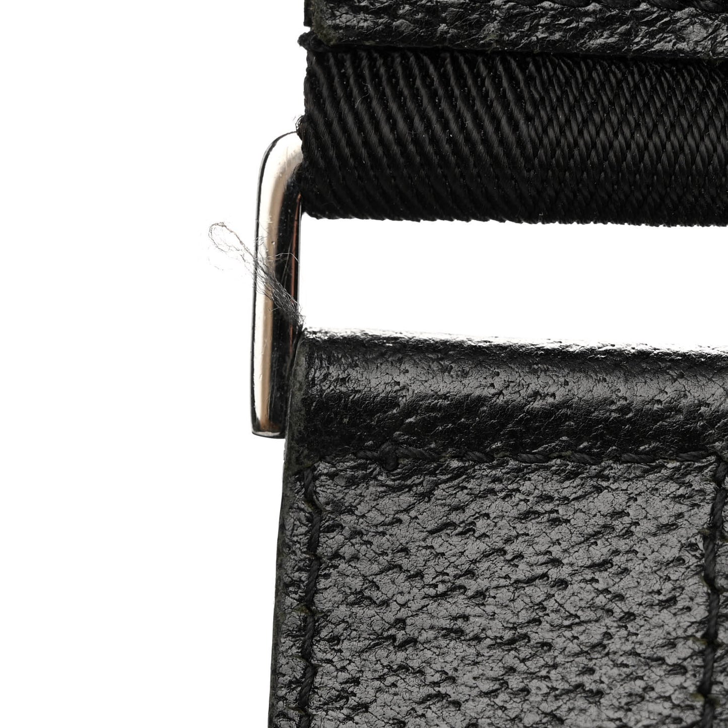 Monogram Flat Messenger Bag Black