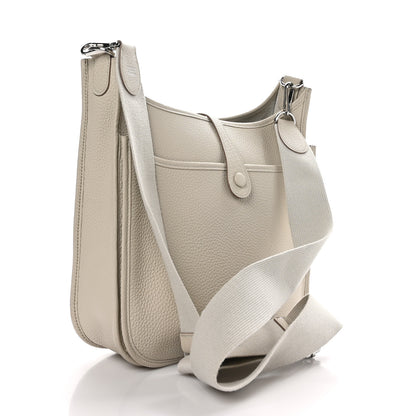 Hermes Taurillon Clemence Evelyne III PM Craie 3 of 10