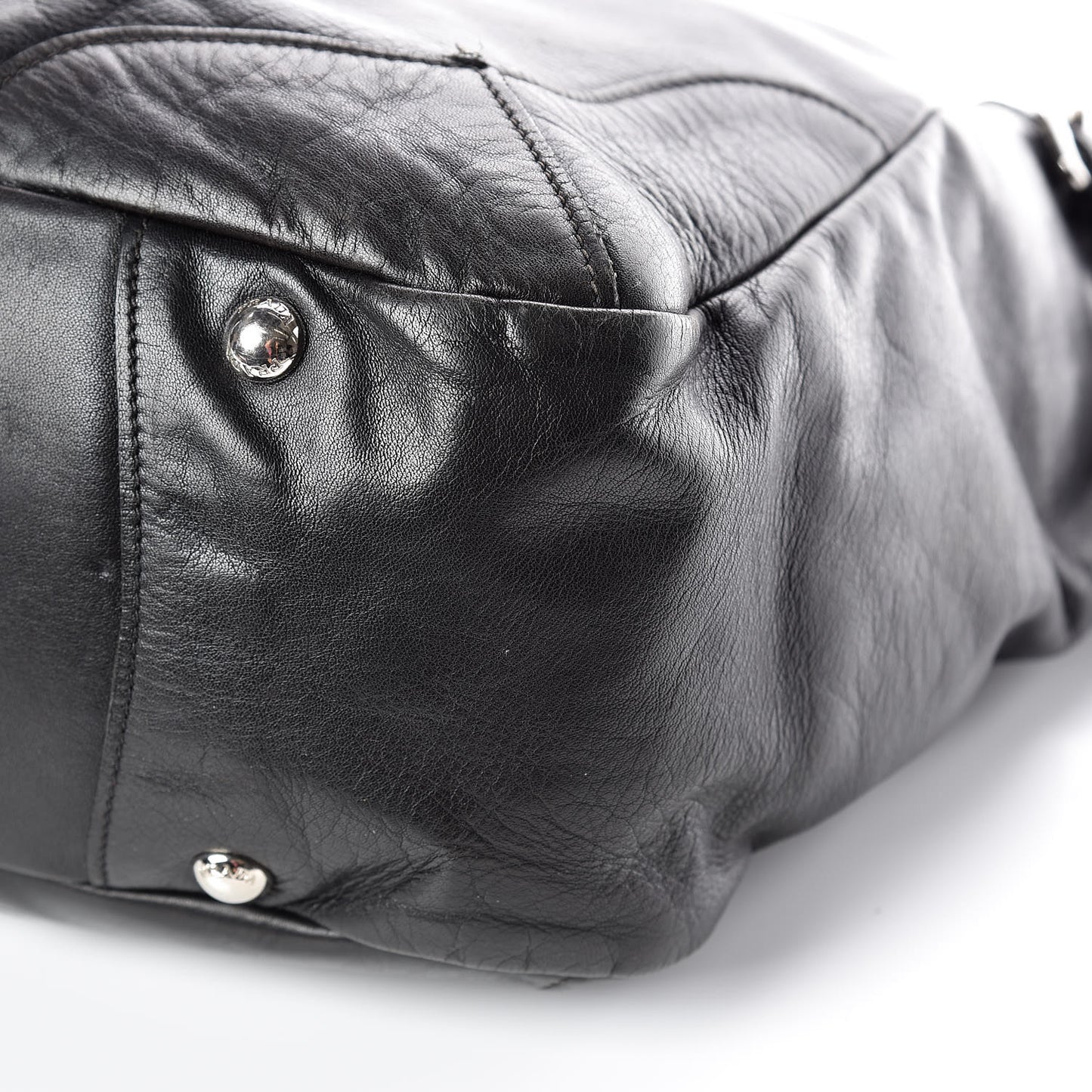 Soft Calfskin Two Pocket Hobo Black