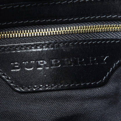 Burberry House Check Bridle Calfskin Medium Gosford Hobo Black 6 of 8