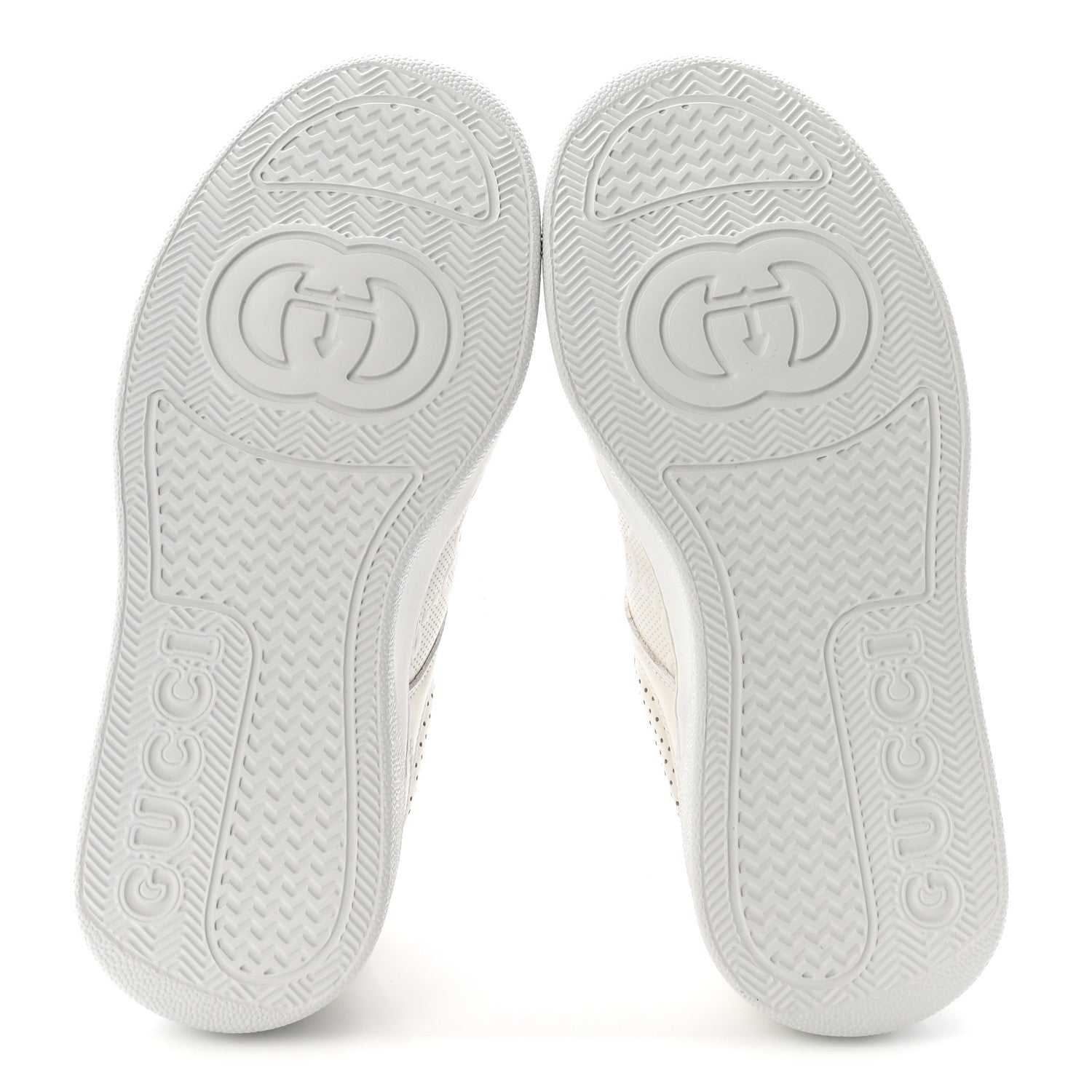 Gucci Calfskin GG Tennis Embossed Perforated Womens Platform 55mm Sneakers 36 Great White 6 of 9