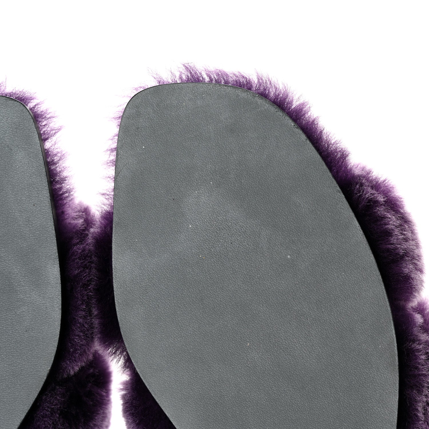 Hermes Woolskin Oran Sandals 38.5 Violet Fonce 8 of 10